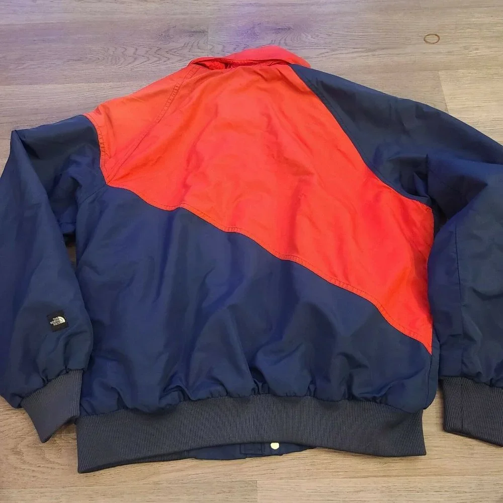 North Face Vtg Red/Blue Size XL‎ Windbreaker Fleece Lining Jacket Bear Mountain